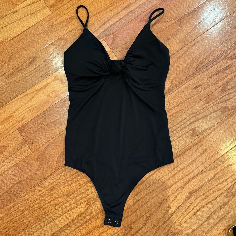 NWOT Express Body Contour Black Bodysuit Size XS
